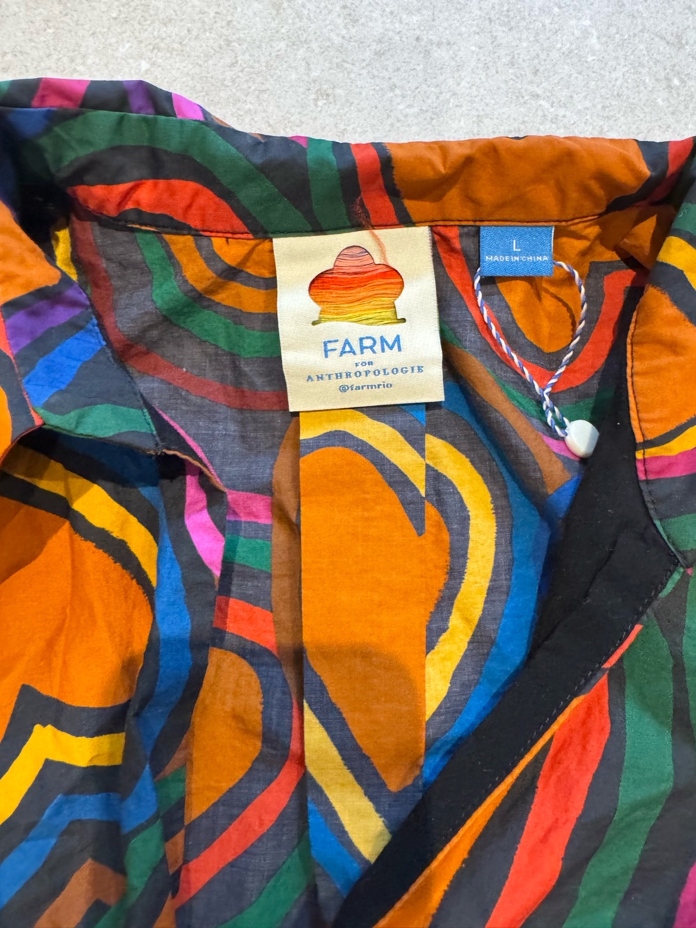 FARM Rio Short-Sleeve Bow-Front Mini Dress - Picture 9 of 12